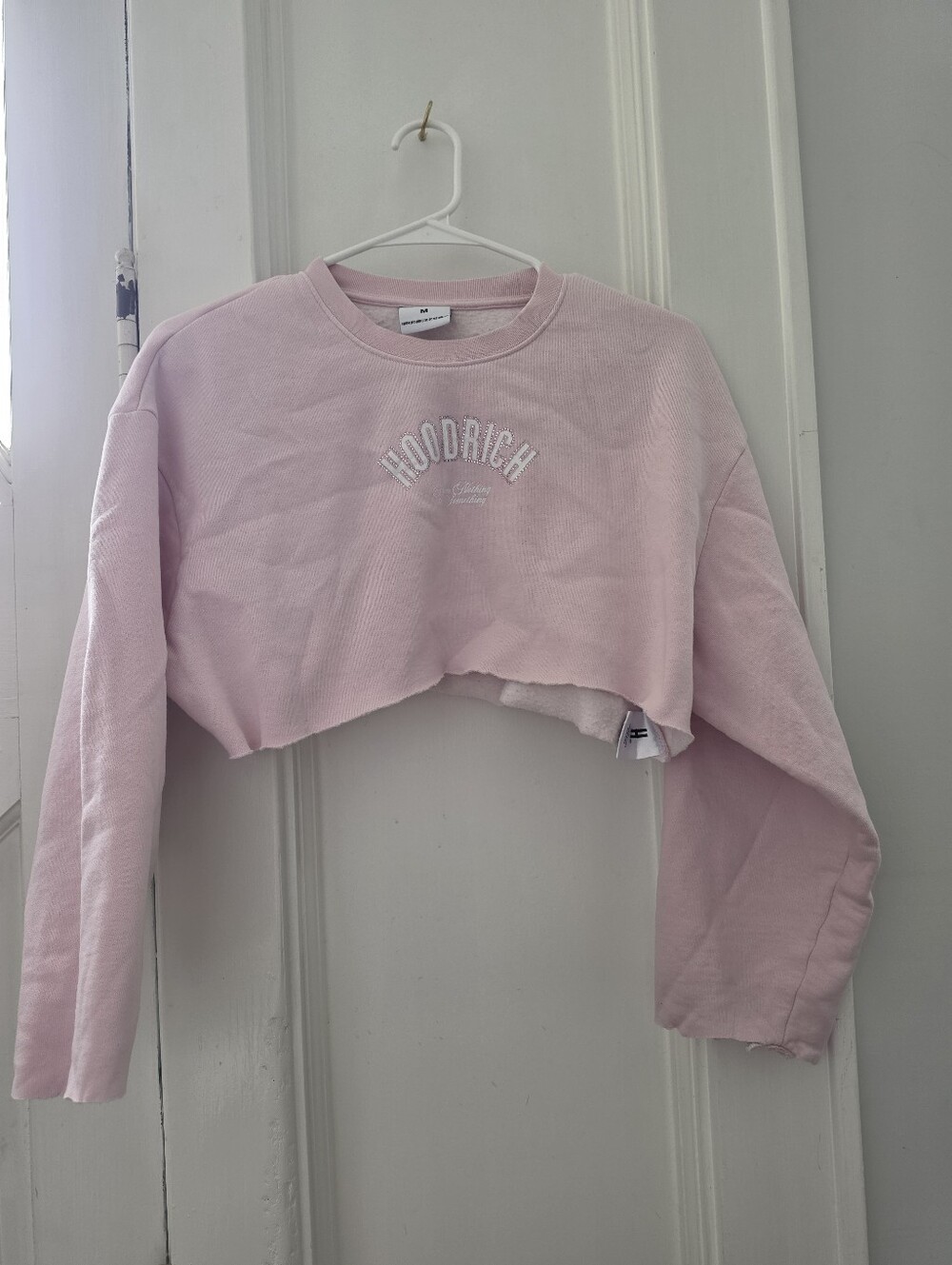 Hoodrich Cropped Pink Sweatshirt